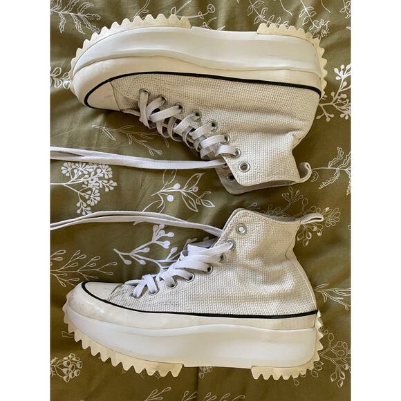 Converse Run Star Hike High Egret Platform Sneaker - Size 8 - Picture 8 of 8
